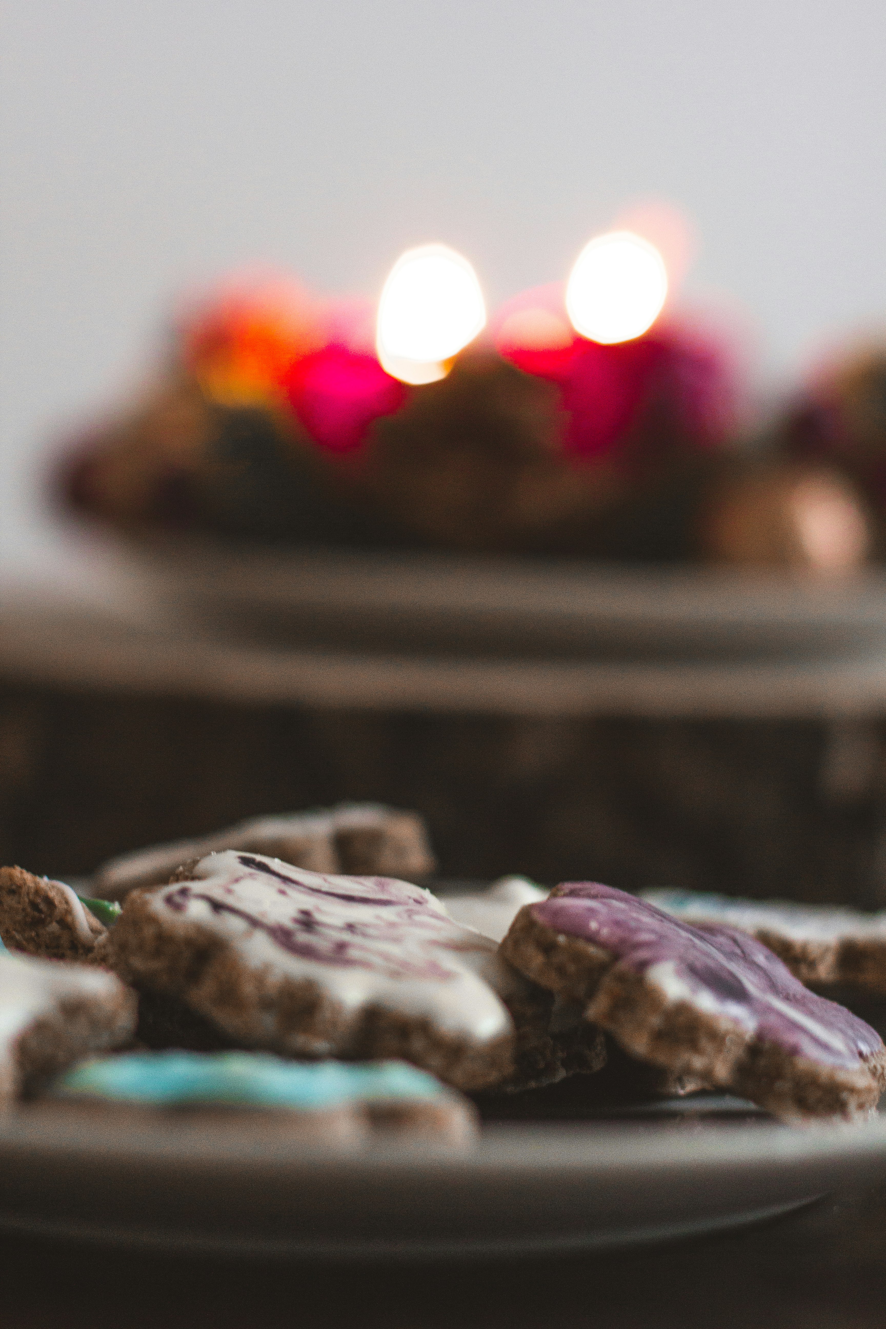 selective focus photography of biscuits